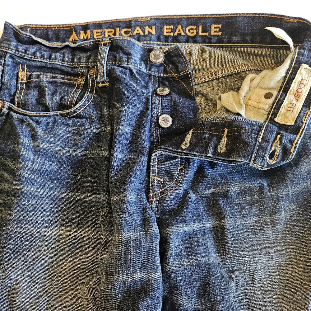 AE Men's Blue Jeans - Picture 2 of 4